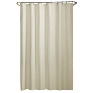 SSI Shower Curtain Liner 68 x 68 Cream Nylon Hotel Collection Mildew Resistant